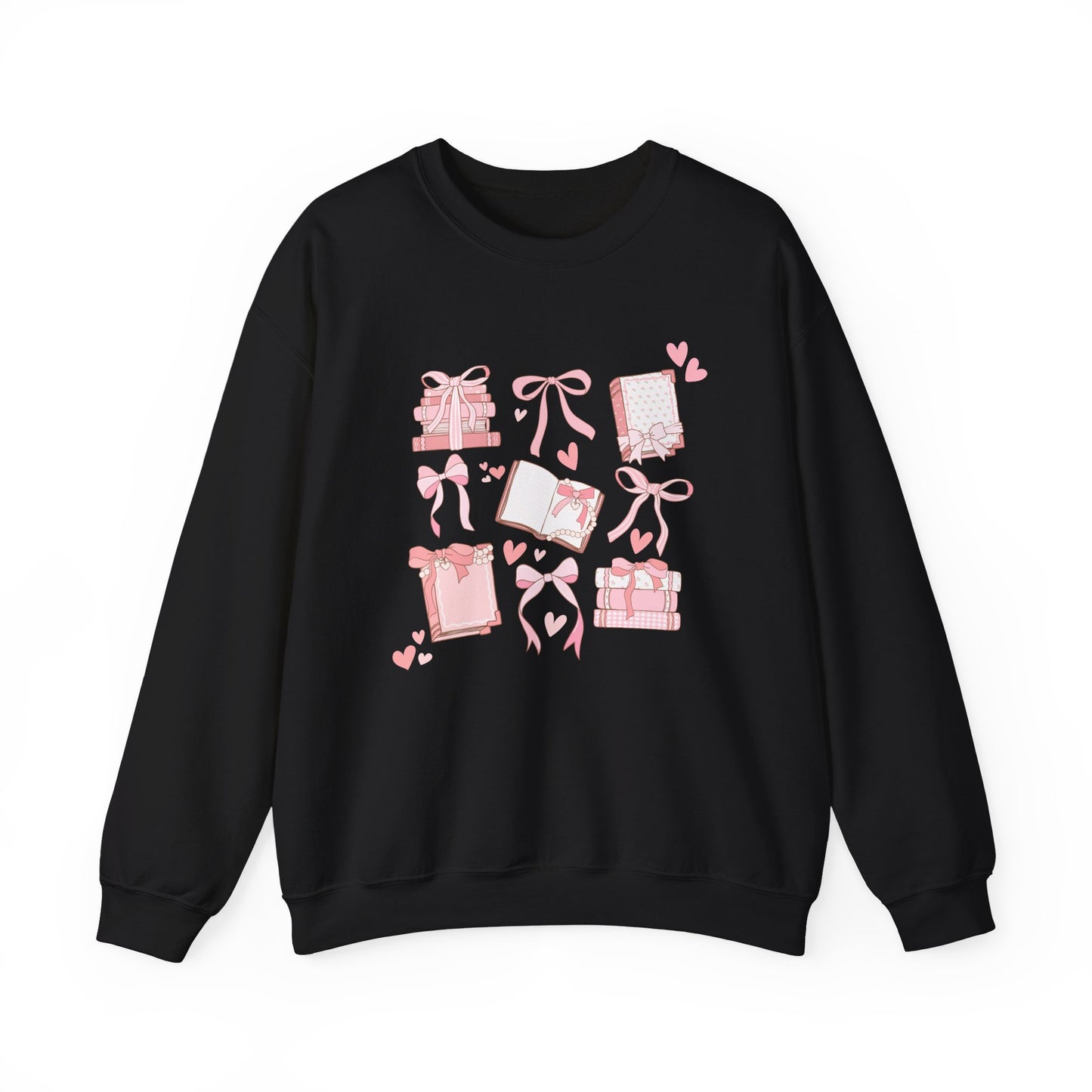 COQUETTE BOOKS sweatshirt, Cute Bow boots, Books coquette Sweatshirt, Pink Ribbon coquette t, pink bow shirt, girly aesthetic ribbon sweater