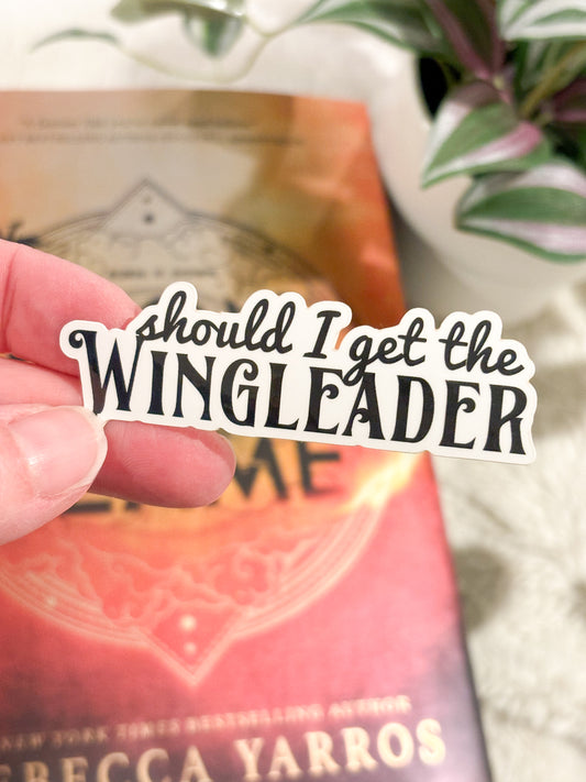 Fourth Wing | Should I get the Wingleader | Bookish | Sticker