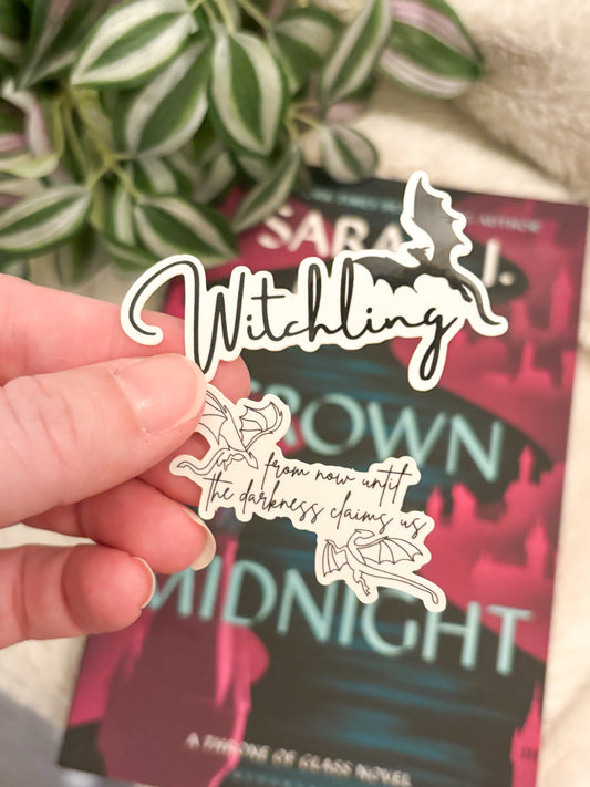 Throne of Glass Witchling Sticker Combo