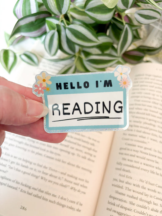 Hello I’m Reading | Bookish | Sticker