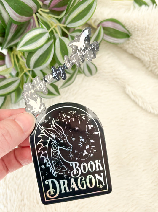 Book Dragon | Bookish | Sticker
